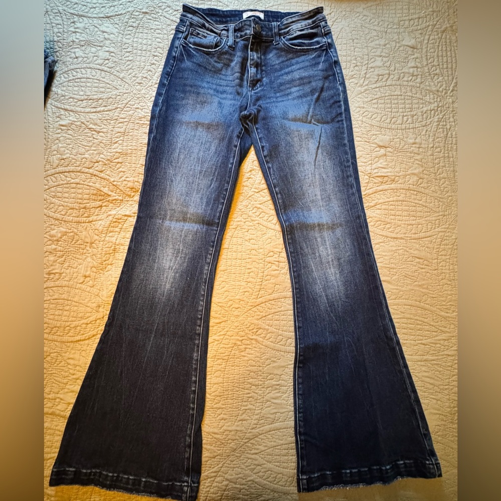 Dark Blue Flare Jeans